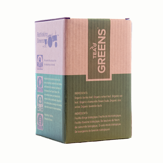 New Look! Serene Green Super Greens ~ 15 Pyramid Bag 45g Box